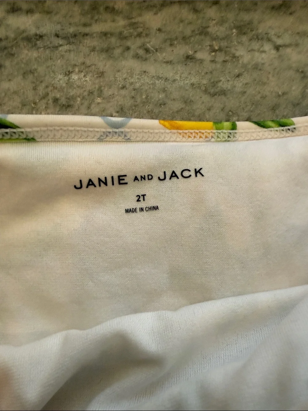 Janie and Jack Yellow Lemon Ruffle Two-Piece Bikini
